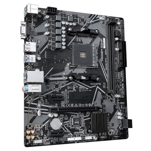 GIGABYTE A520M S2HP micro ATX AM4 AMD A520 – billede 3