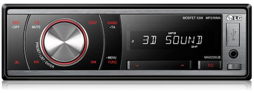 LG MAX220UB car media receiver Black, Silver