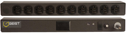 Vertiv Geist BRFN100-1025 power distribution unit (PDU) 10 AC outlet(s) 0U Black