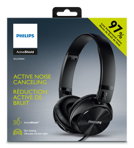 Philips SHL3750NC/00 headphones/headset Wired Head-band Black – image 2