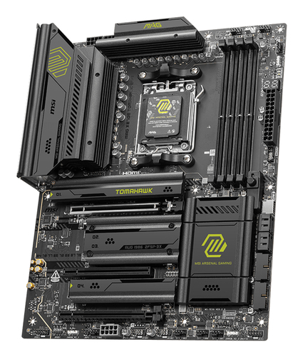 Msi Mag X870E Tomahawk Wifi AM5 Atx Motherboard - Amd 7000/8000/9000 Series, EZ Install, M.2 PCIe 5.0 SSDs, DDR5, Wi-Fi 7 - image 3