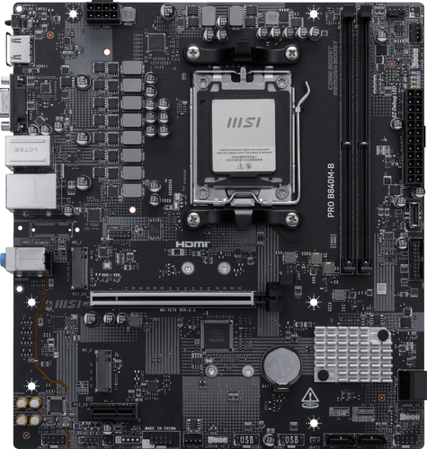 Msi Pro B840M-B micro Atx Amd Socket AM5 Motherboard - image 2