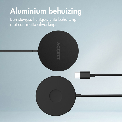 Accezz Wireless MagSafe Charger USB-C - 1 meter Oplader Zwart, afbeelding 4