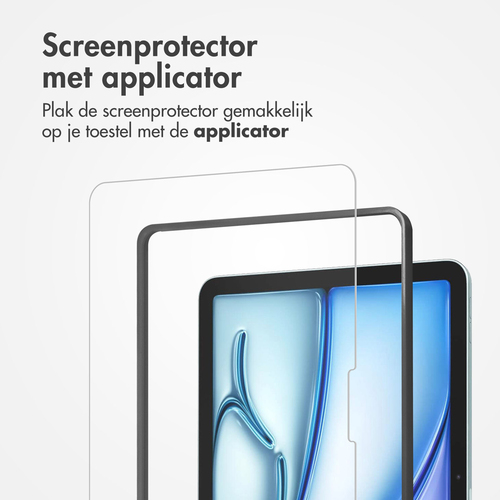 Accezz Glass screenprotector + Applicator iPad Air 11 inch (2024) M2, afbeelding 2