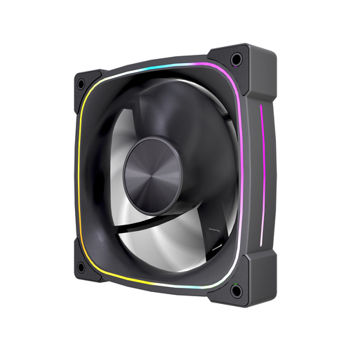 VIDA Stealth 120mm ARGB PWM Case Fan, Hydraulic Bearing, Outer Ring Lighting, 600-1500 RPM, Black – image 3