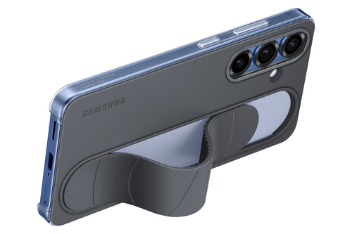 Samsung S25 Standing Grip Back Cover Zwart, afbeelding 5