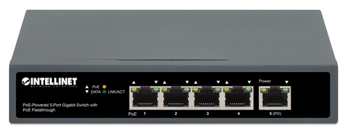 Intellinet 4-Port Gigabit+1GE (PD) High PoE Switch, afbeelding 3