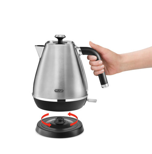 Delonghi Distinta X Silver Stainless Steel Kettle - Metal - image 3