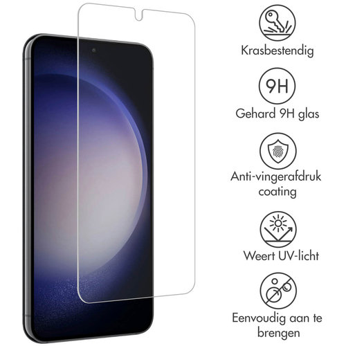 Accezz Gehard Glas Screenprotector 2-pack Samsung Galaxy S22 / S23, afbeelding 2