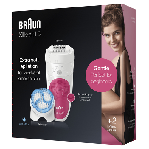 Braun Silk-épil 5 5-511 28 tweezers Pink, White – image 4