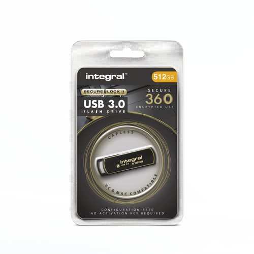 Integral 512GB USB3.0 DRIVE SECURE360 BLACK SECURELOCK2 AES 256BIT SOFTWARE ENCRYPTION – image 7