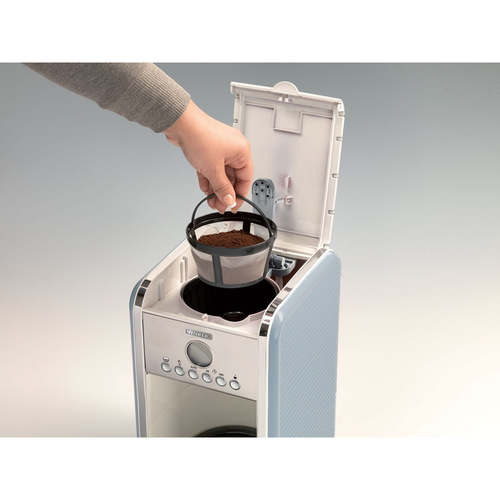 Polti 1342/05 Retro Style Filter Coffee Machine, 24 Hour Programmable Timer With Pause and Serve Button and Washable Filter, Blue - Ariete - image 3