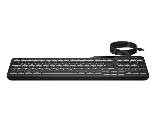 HP Inc. Klawiatura 405 Multi-Device podświetlana przewodowa  7N7C1AA