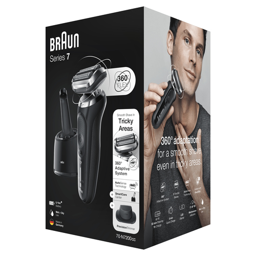 Braun Series 7 70-N7200cc Foil shaver Trimmer Black – image 7
