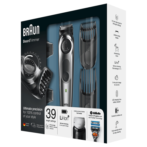 Braun BeardTrimmer BT7040, Beard Trimmer & Hair Clipper, Detail Trimmer & Mini Foil Shaver – image 5
