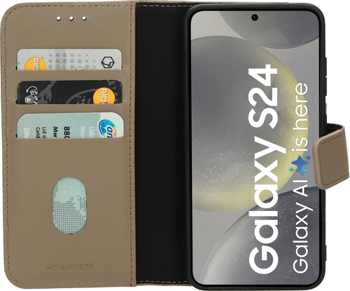Mobiparts Leather 2 in 1 Wallet Case Samsung Galaxy S24 Taupe – image 2