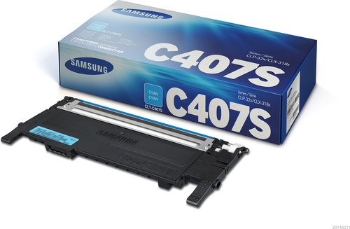 HP Samsung CLT-C407S Cyan Toner Cartridge