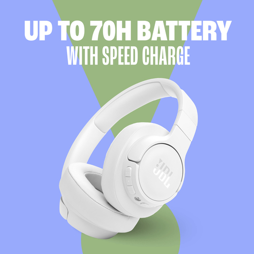 Jbl Tune 770NC Wireless Bluetooth Noise-Cancelling Headphones - White - image 8