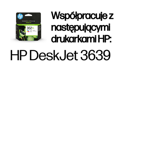 Oryginalny tusz wkład HP 302 XL Tri-Colour F6U67AE