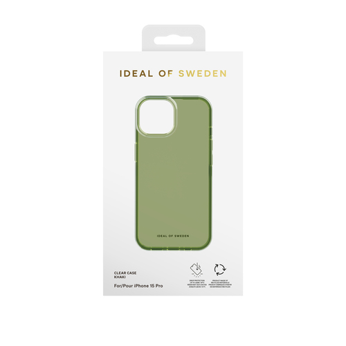 iDeal of Sweden Clear Case iPhone 13 / 14 / 15 / 16e Khaki – image 2