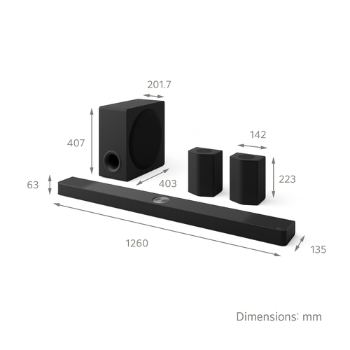LG US95TR.DGBRLLK soundbar speaker Black 9.1.5 channels – image 2