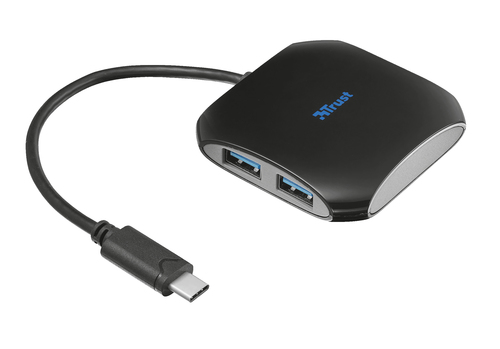 Trust 21010 interface hub USB 3.2 Gen 1 (3.1 Gen 1) Type-C Black – image 2