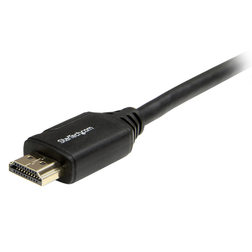 StarTech.com 6ft (2m) Premium Certified HDMI 2.0 Cable with Ethernet, High Speed Ultra HD 4K 60Hz HDMI Cable HDR10, HDMI Cord (Male/Male Connectors), For UHD Monitors, TVs, Displays - Durable HDMI Cable HDMI-kabel med Ethernet 2m Sort – billede 3