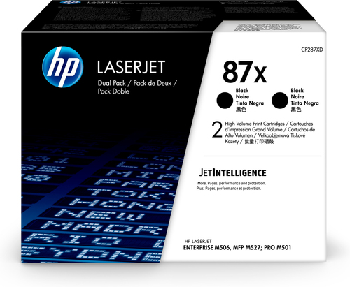 TONER HP 87X NEGRO DUAL PACK CF287XD - Código: CF287XD | Compra en Guadalajara