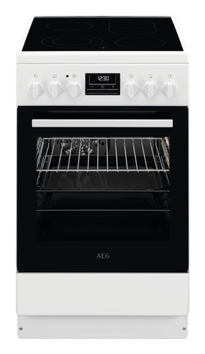AEG CCB544BGBW Freestanding cooker Electric Ceramic hob Black, White