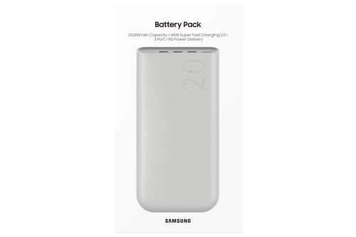 Samsung 20Ah Battery Pack (SFC 45W) Powerbank Beige, afbeelding 6