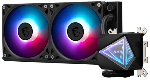 Msi Mag Coreliquid I240 Intel/Amd 240mm Aio CPU Liquid Cooler - Black - image 1