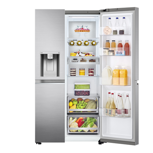 LG GSLV90PZAE side-by-side refrigerator Freestanding – image 9