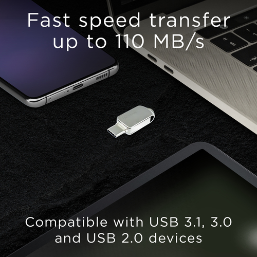Integral 32GB USB3.0 DRIVE 360-C DUAL TYPE-C METAL UP TO R-150 W-30 MBS ETAIL – image 7