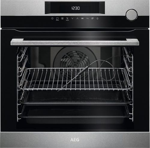 AEG BFH7741BA3 72 L 3390 W Черный, Нержавеющая сталь