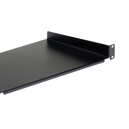 StarTech.com 1U Server Rack Cabinet Shelf - Fixed Deep Cantilever Rackmount Tray for 19 Data/AV/Network Enclosure w/cage nuts, screws Rackhylde Sort – billede 3