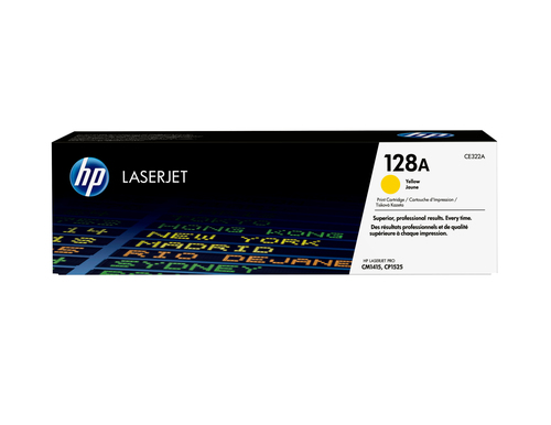 Original HP 128A Yellow Toner Cartridge (CE322A) - image 1
