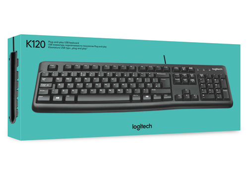 Logitech K120 for Business teclado Oficina USB QWERTY Internacional de EE.UU. Negro