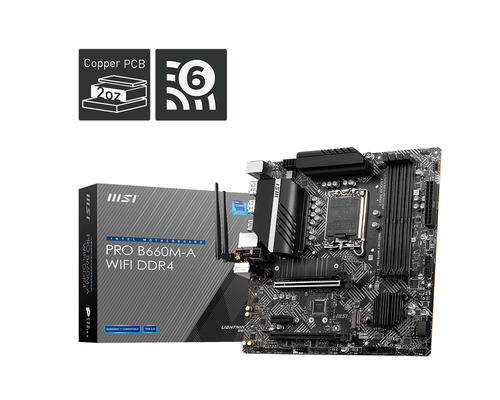 MSI PRO B660M-A WIFI DDR4 материнская плата Intel B660 LGA 1700 Микро ATX