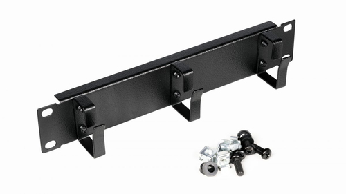 Equip 10" Kabelgoot met Ringeinsatz, 1U zwart, afbeelding 2