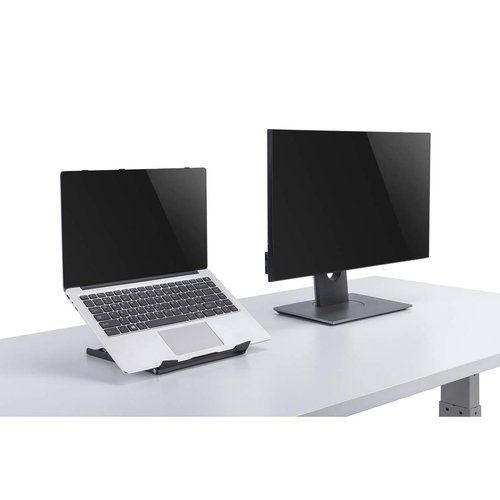 Manhattan Soporte para portátil y tablet ajustable (5 posiciones), apto para tablets y portátiles hasta 15,6", portátil y ligero, acero, negro imagen 14