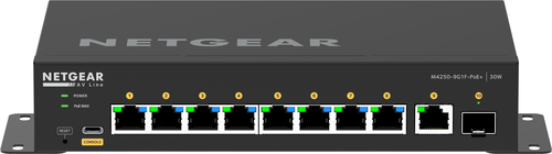 NETGEAR GSM4210PD Управляемый L2/L3 Gigabit Ethernet (10/100/1000) Питание по Ethernet (PoE) Черный