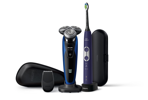 Philips S9188/88 men's shaver Rotation shaver Trimmer Black, Blue – image 1