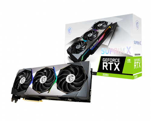 MSI SUPRIM RTX 3080 X 12G LHR видеокарта NVIDIA GeForce RTX 3080 12 GB GDDR6X