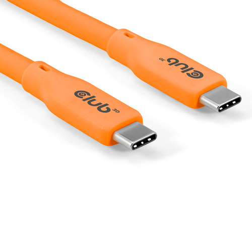 Club3D USB4 Gen 3x2 20Gbps 240W USB Type-C 2m Oranje, afbeelding 6