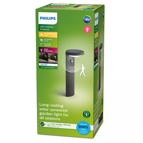 Philips LED Tyla 8719514476936 Staande lamp op zonne-energie LED LED 1.2 W Antraciet – Foto 5 van 5