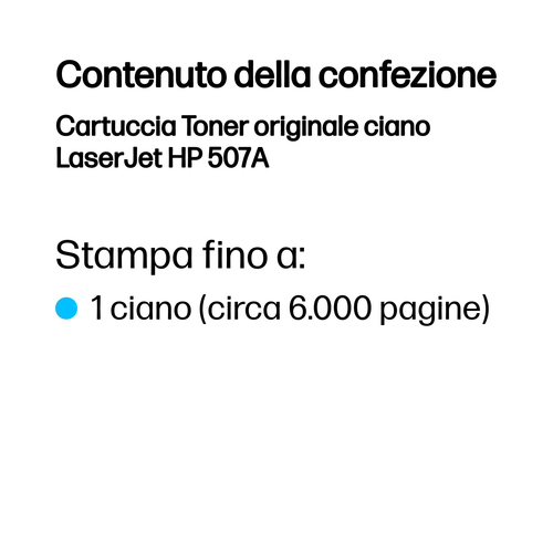 HP 507A – Toner ciano originale