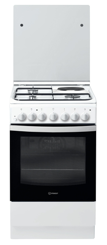Indesit IS5M5PCW/FR Freestanding cooker Electric Combi Black, White