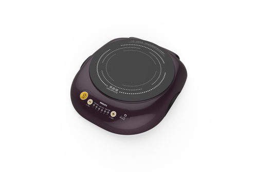 Philips Daily Collection HD4998/50 cooker Tabletop cooker Zone induction hob Black, Purple – image 2