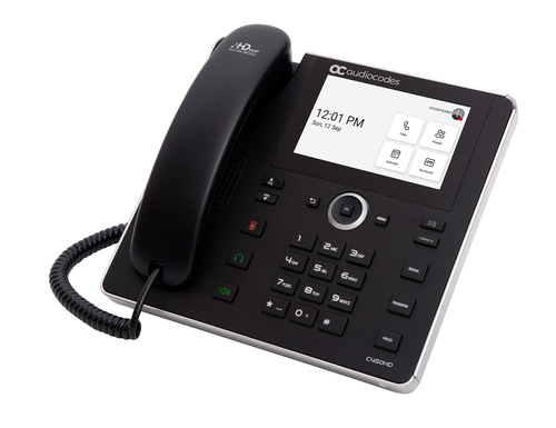 AudioCodes SFB C450HD IP-Phone PoE GbE with integrated BT, Dual Band Wi-Fi and an external power supply black – image 4