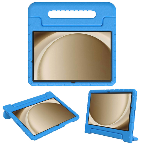 Accezz Kidsproof Backcover met handvat Samsung Galaxy Tab A9 Plus Tablethoesje Blauw